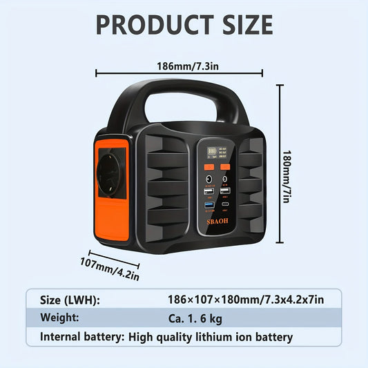 Estação de energia portátil para emergencias ou acampamento