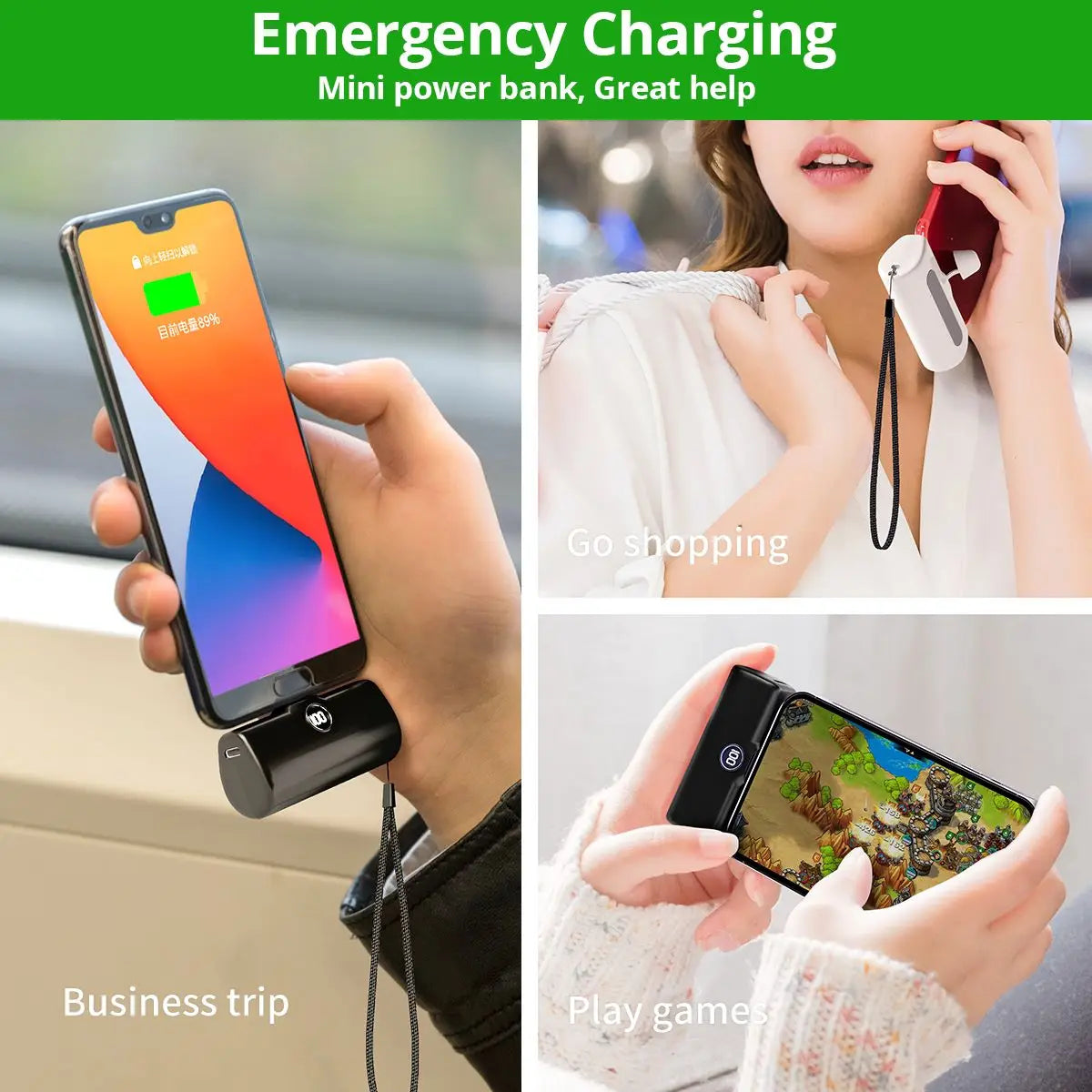 Extra battery for emergencies or trips 5000 mah