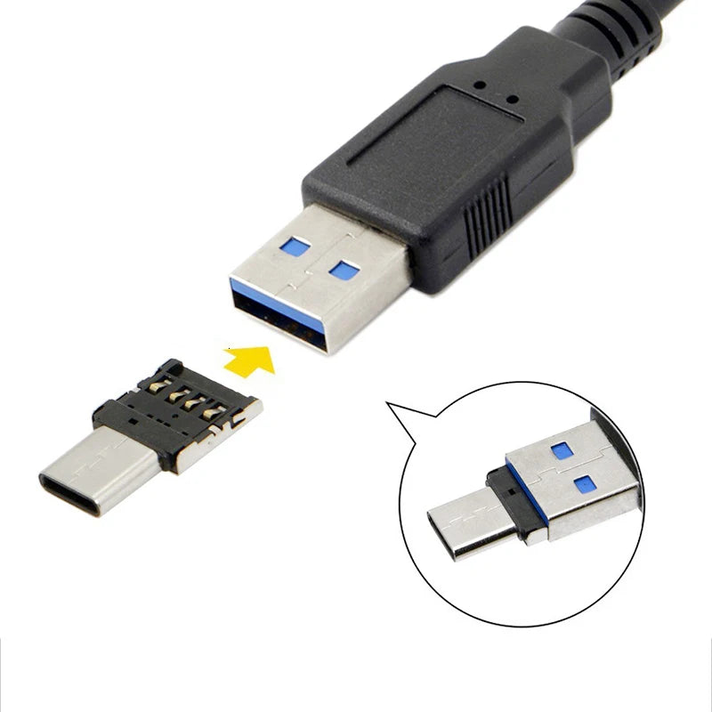 Adaptador OTG Micro USB Tipo C universal