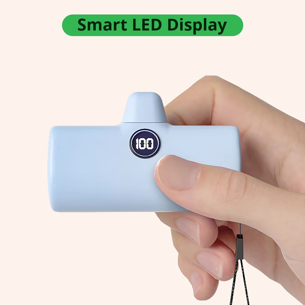 Extra battery for emergencies or trips 5000 mah